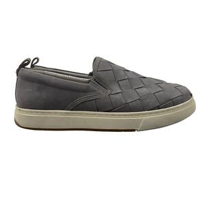 J/Slides Mens 10 Gray Shoes Removable Insole Woven‎ Padded Round Toe Slip On